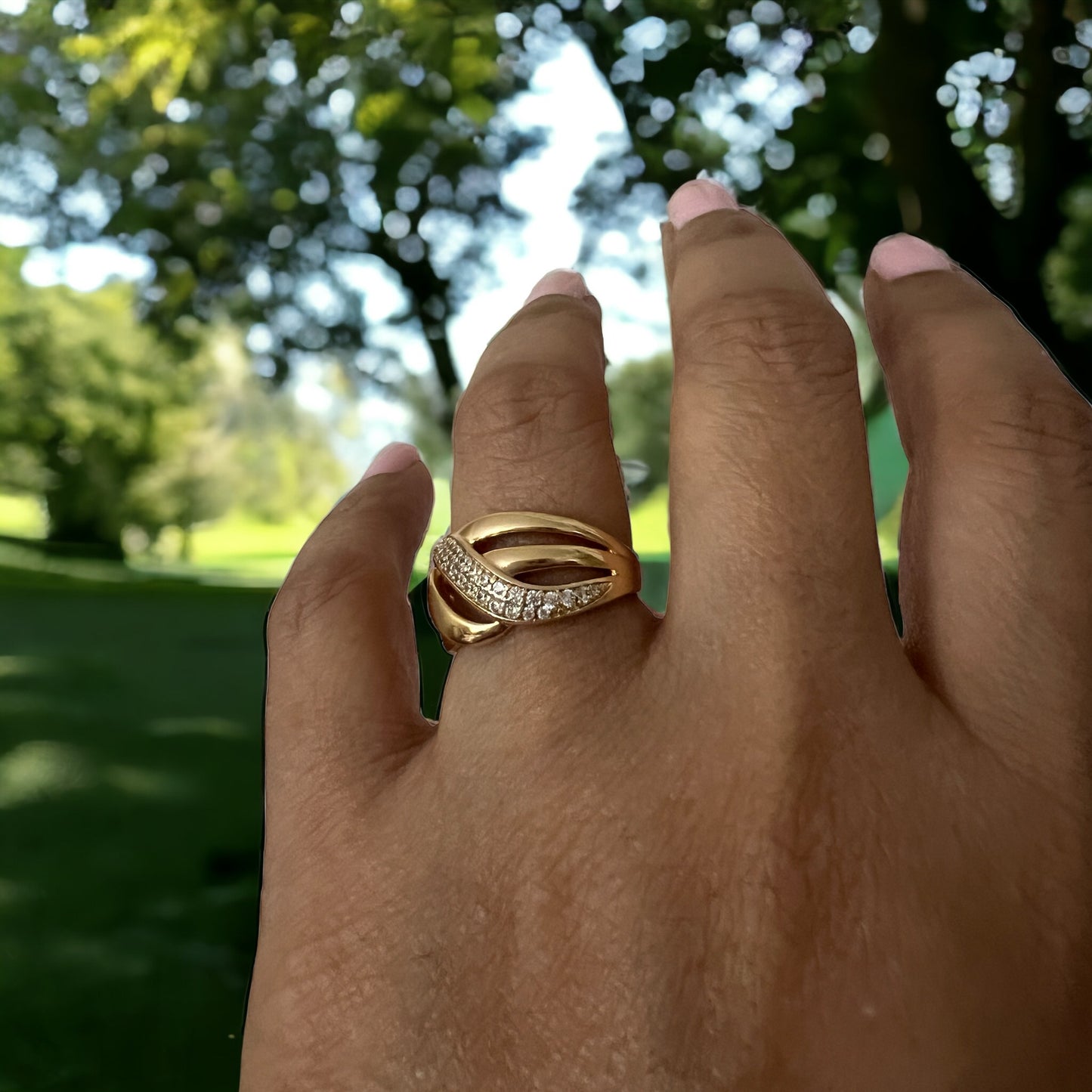 Trendy Gold Band Ring