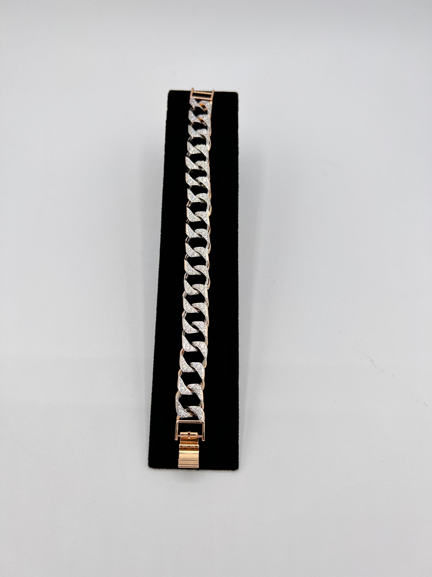 Two Colors Double Sided Cuban Chain Bracelets