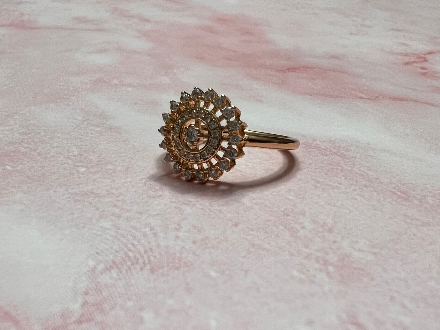 Sita Gold plated Round shaped ring