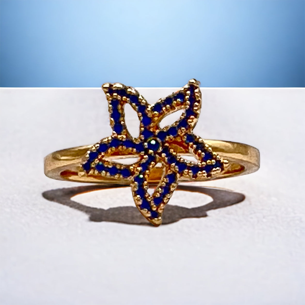 Star Fish Gold Plated Rings