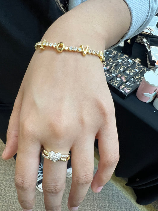 Love Tennis Bracelet