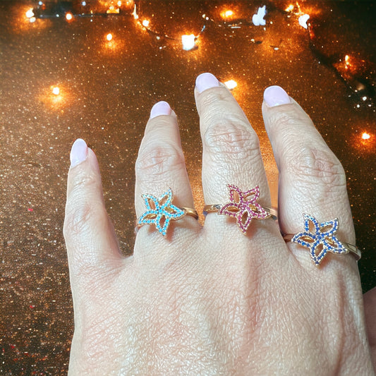 Star Fish Gold Plated Rings