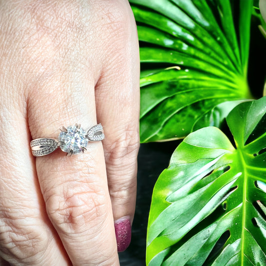 Engagement Diamond Like Ring
