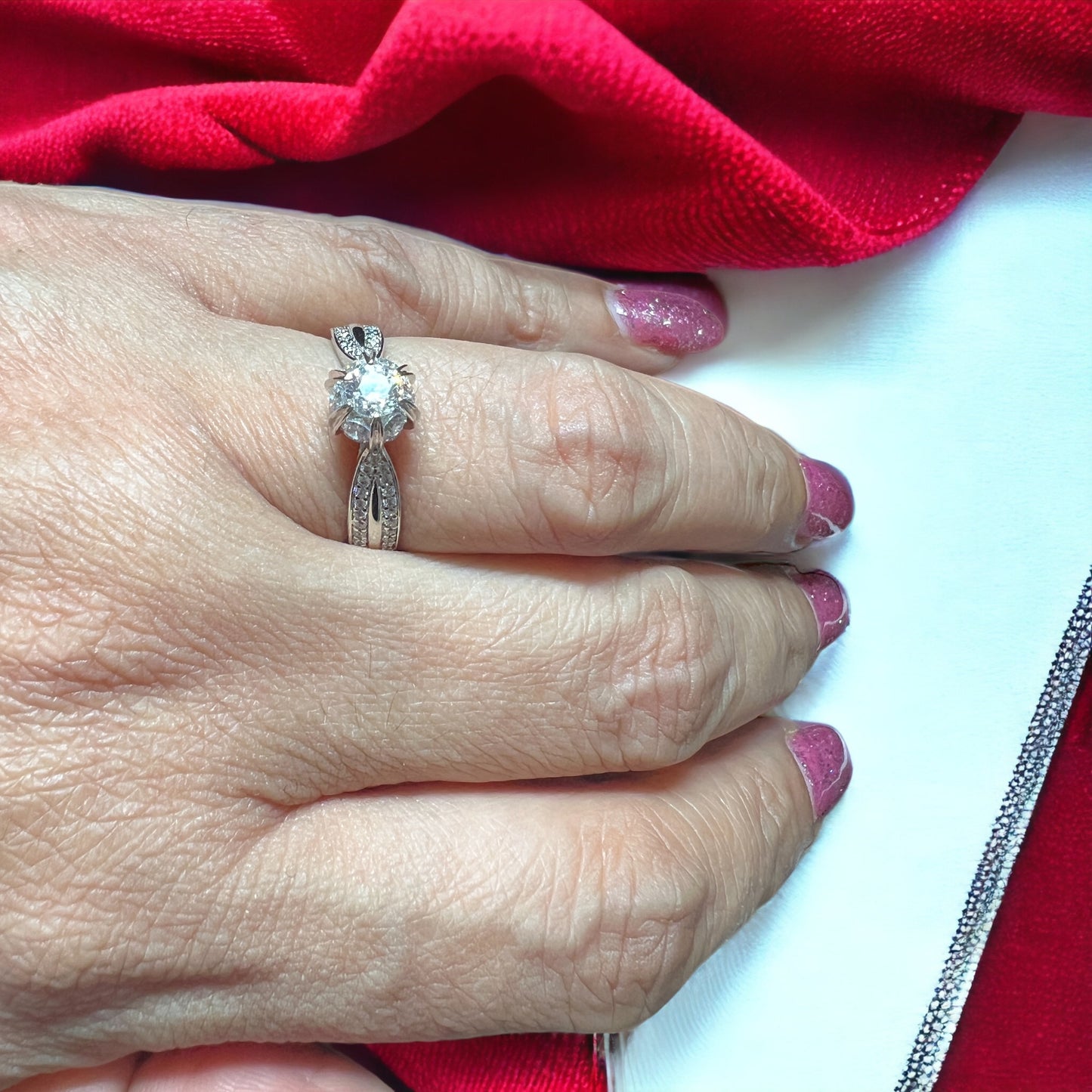 Engagement Diamond Like Ring