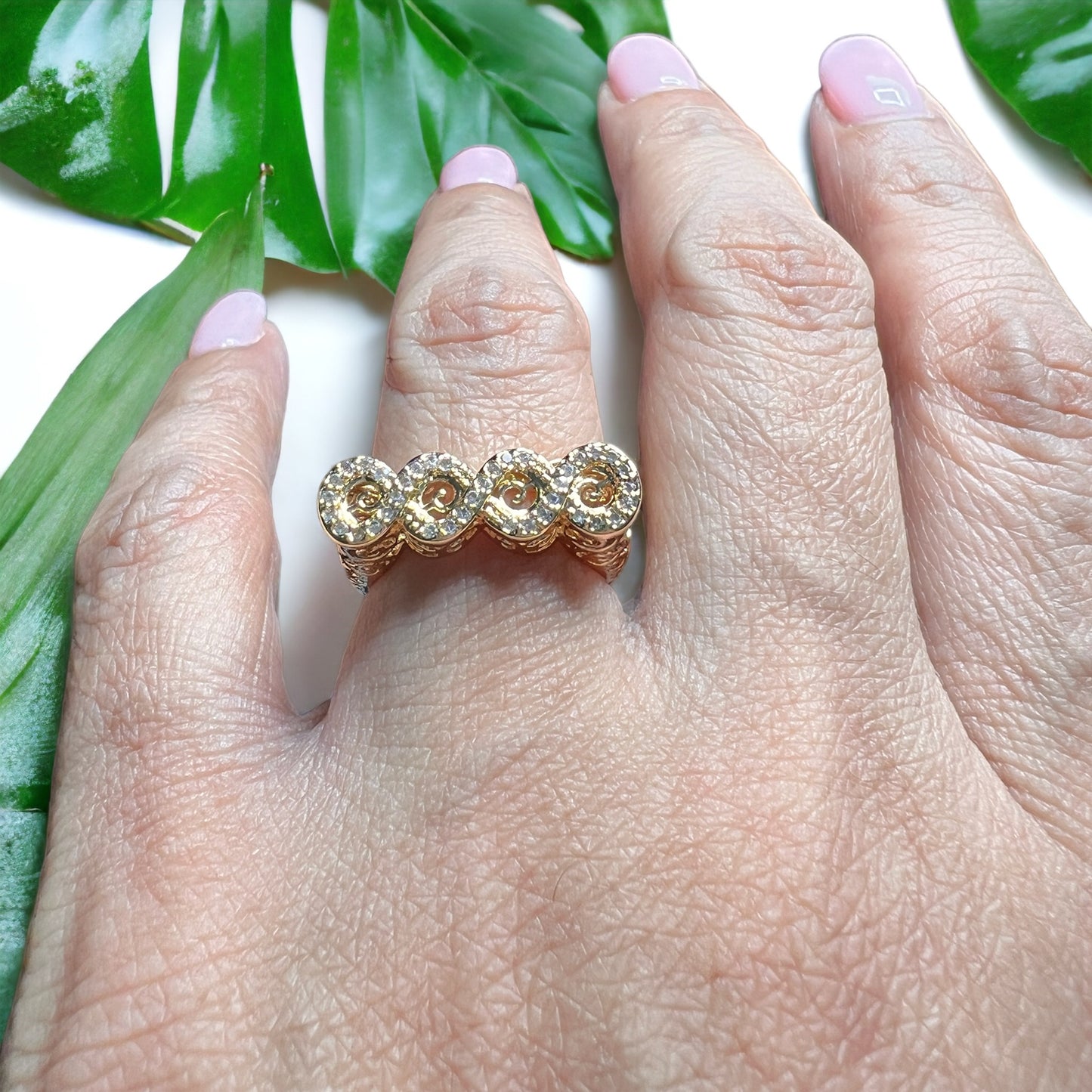 Infinity Designs High Rise Gold Rings