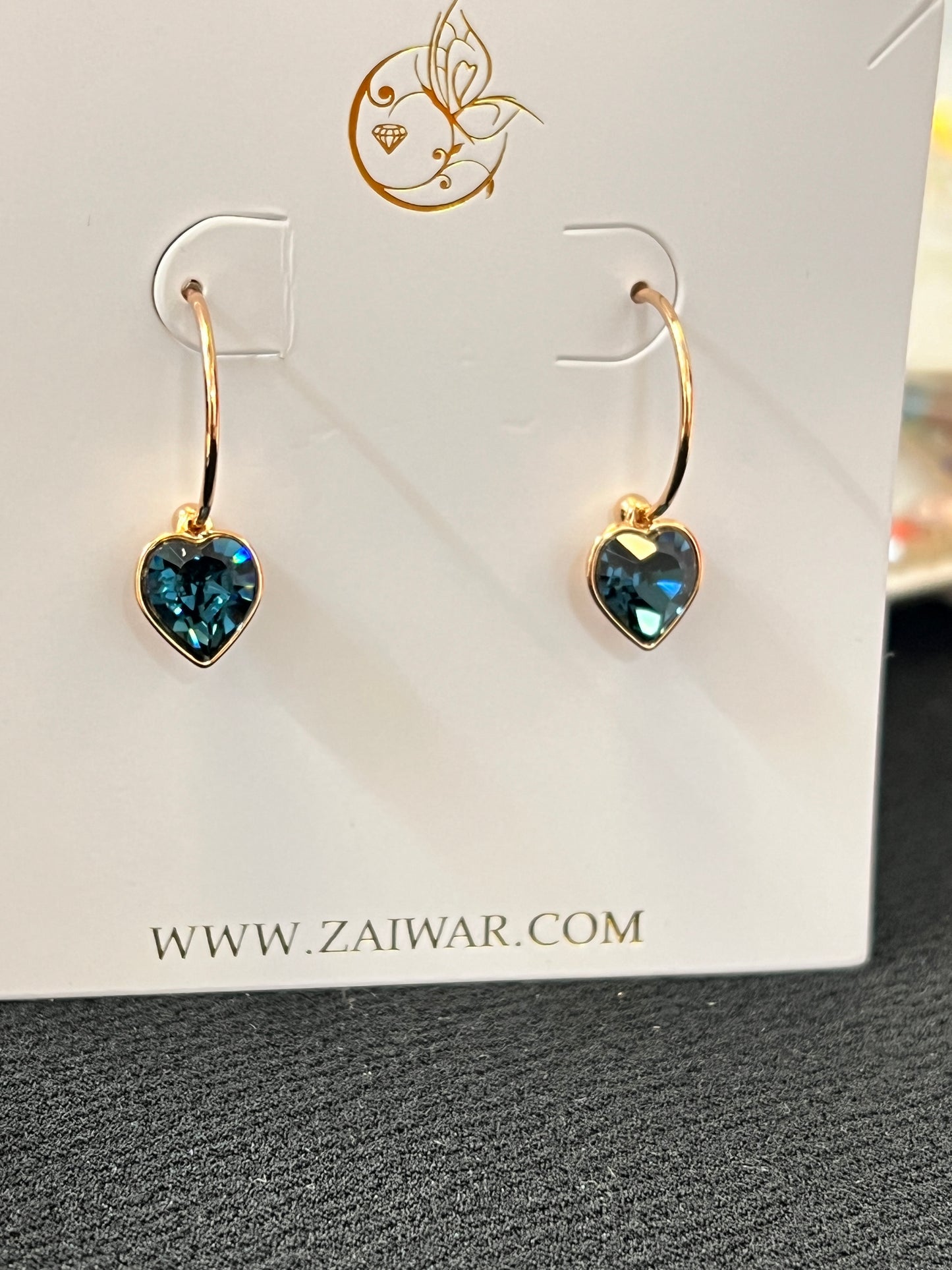 elegant heart shape earrings 