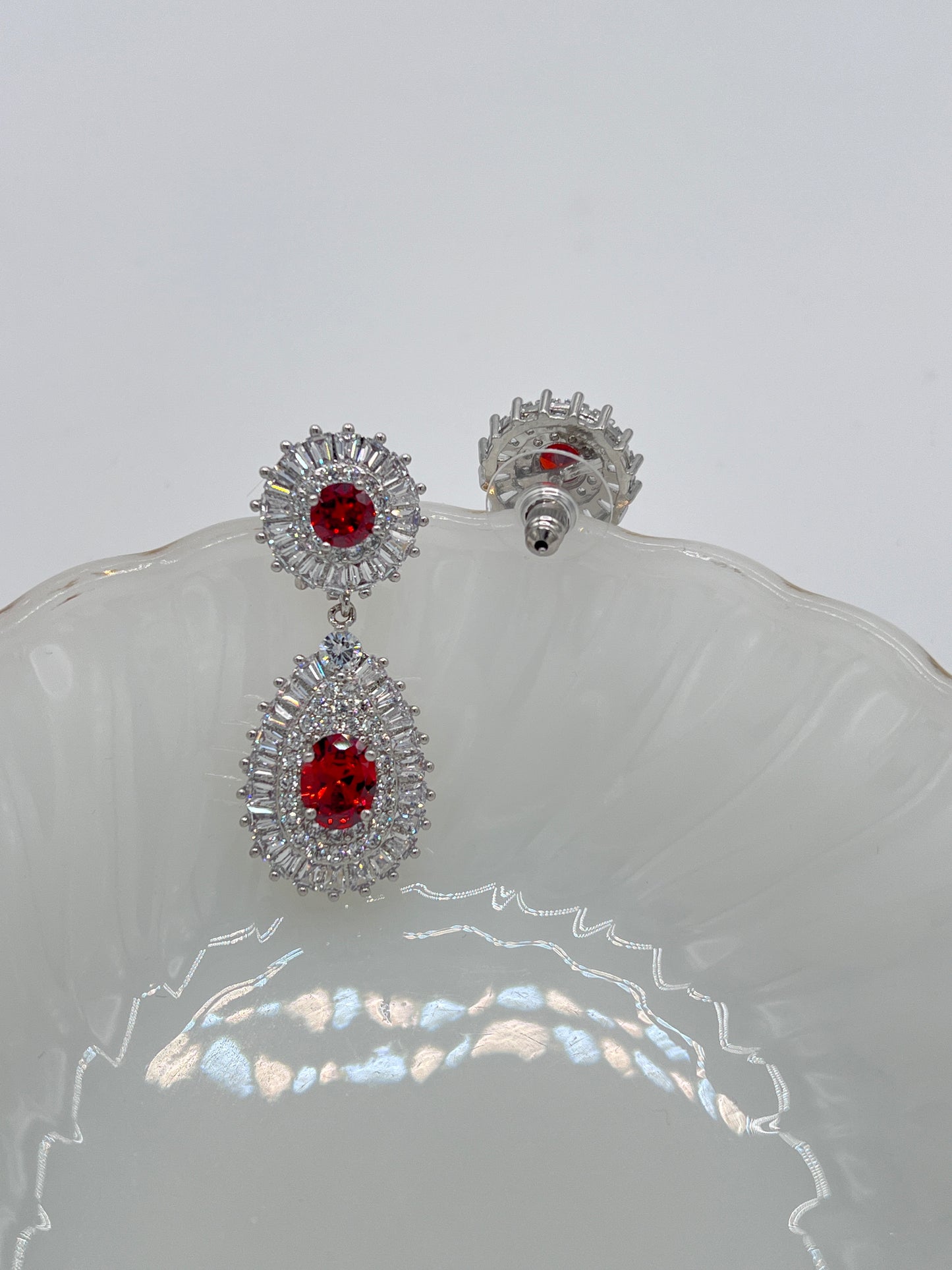 Red And White, Blue And White Red Carpet EarRings