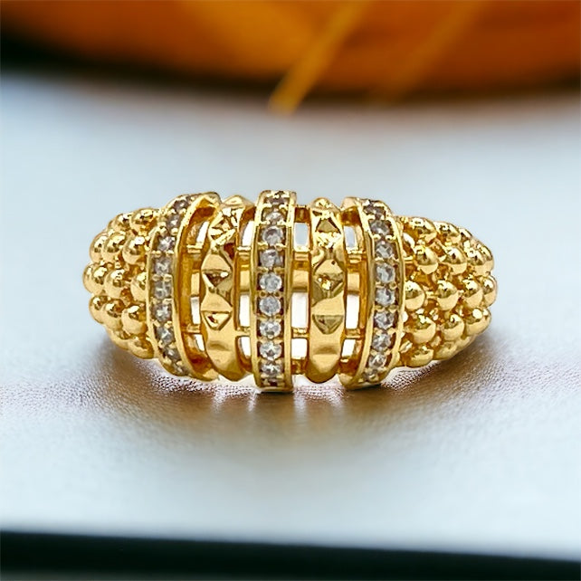 Zanib 14k Gold Plated Ring