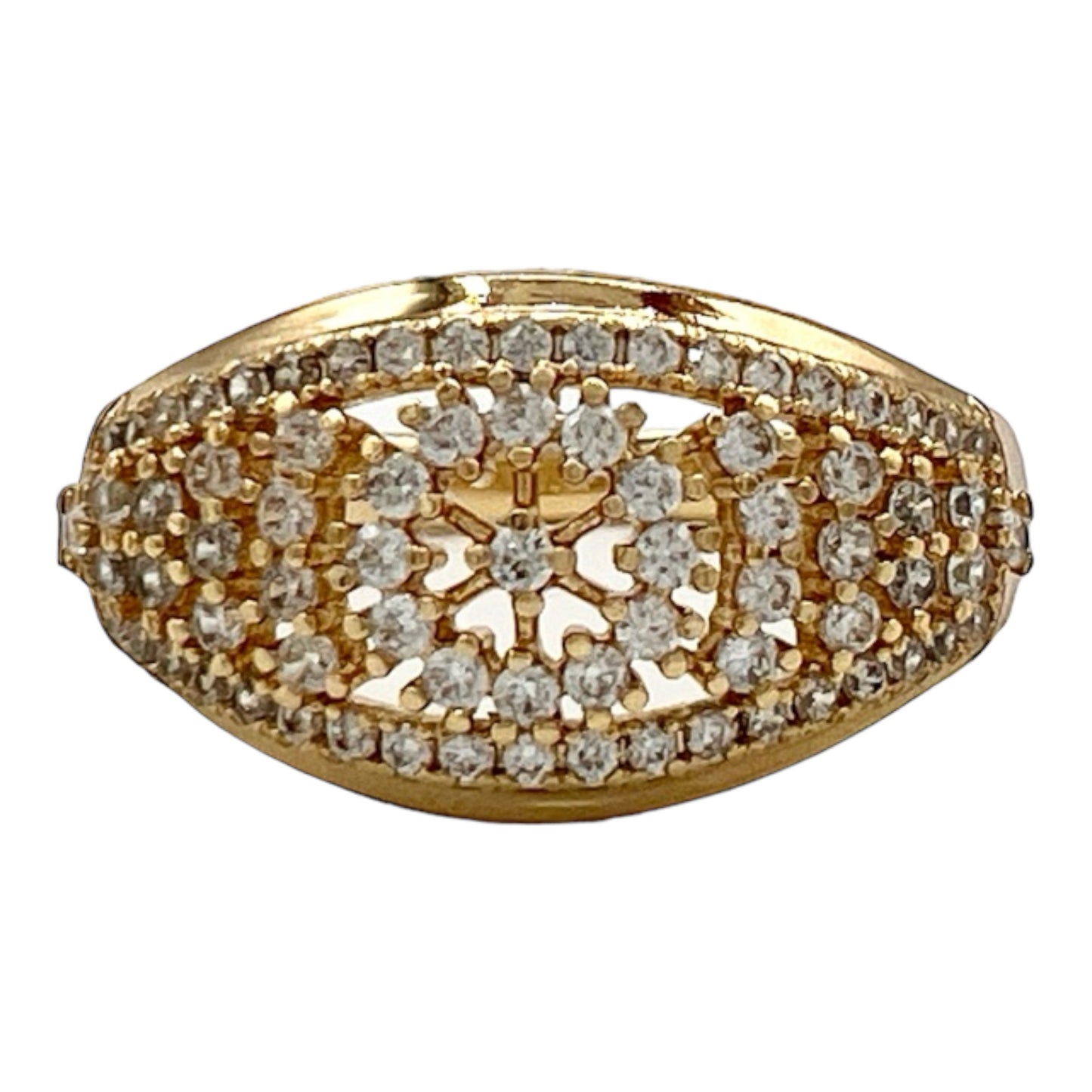 Iriene 14k Gold Plated Chic Ring Band #0166