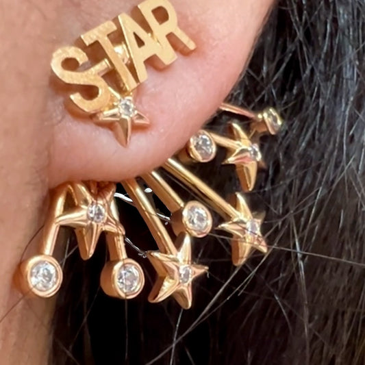 Nosheen Gold Plated Studs Earrings