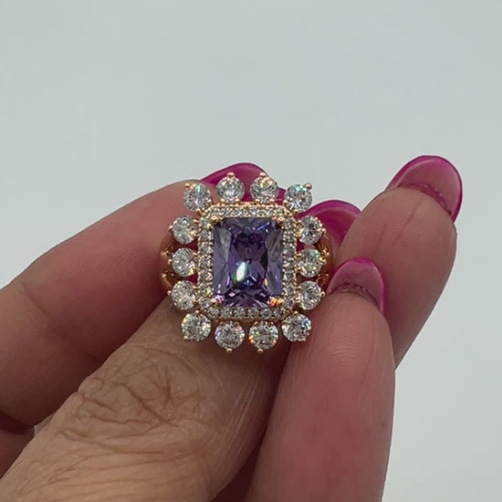 ring video of a purple and white gold plated ring 5 stars reviewson google