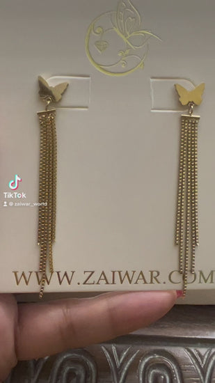 butterfly gold earings video canadian business, Zaiwar Brand
