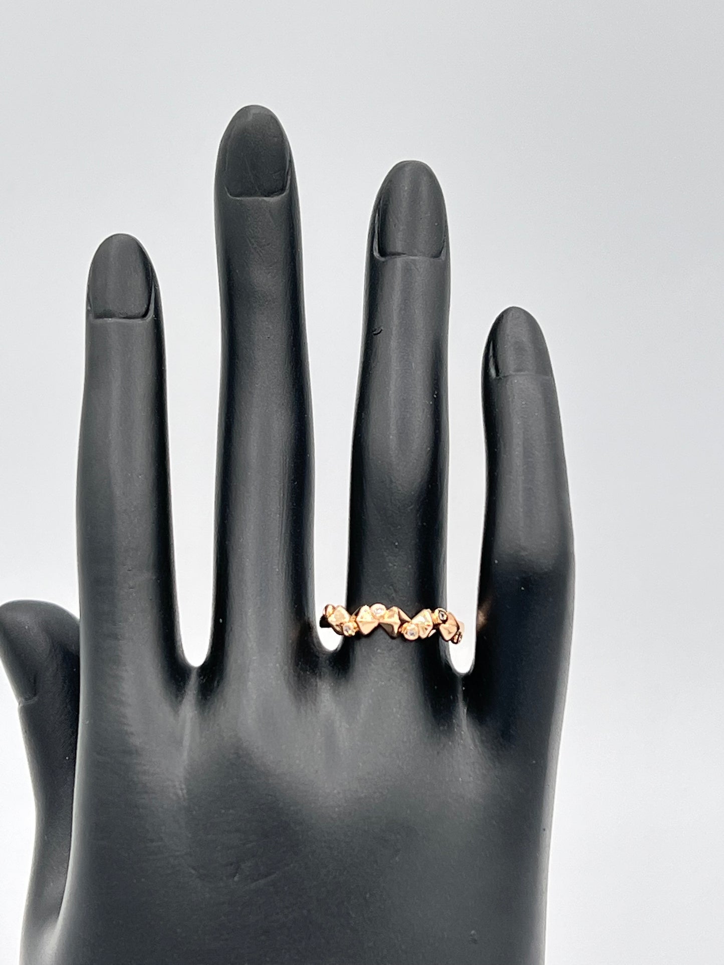 zig zag Gold Plated Band Style Ring for Women
