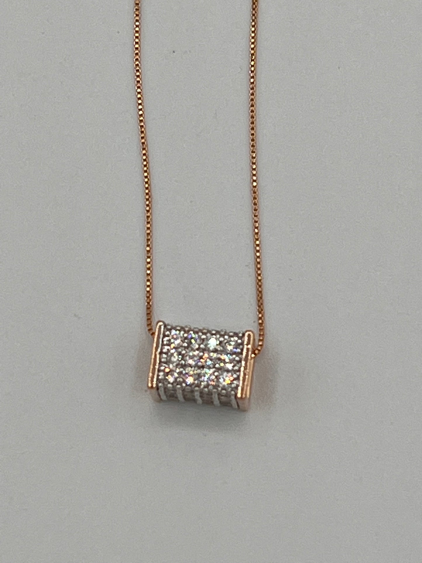 4D Pendant And Chain Gold Plated