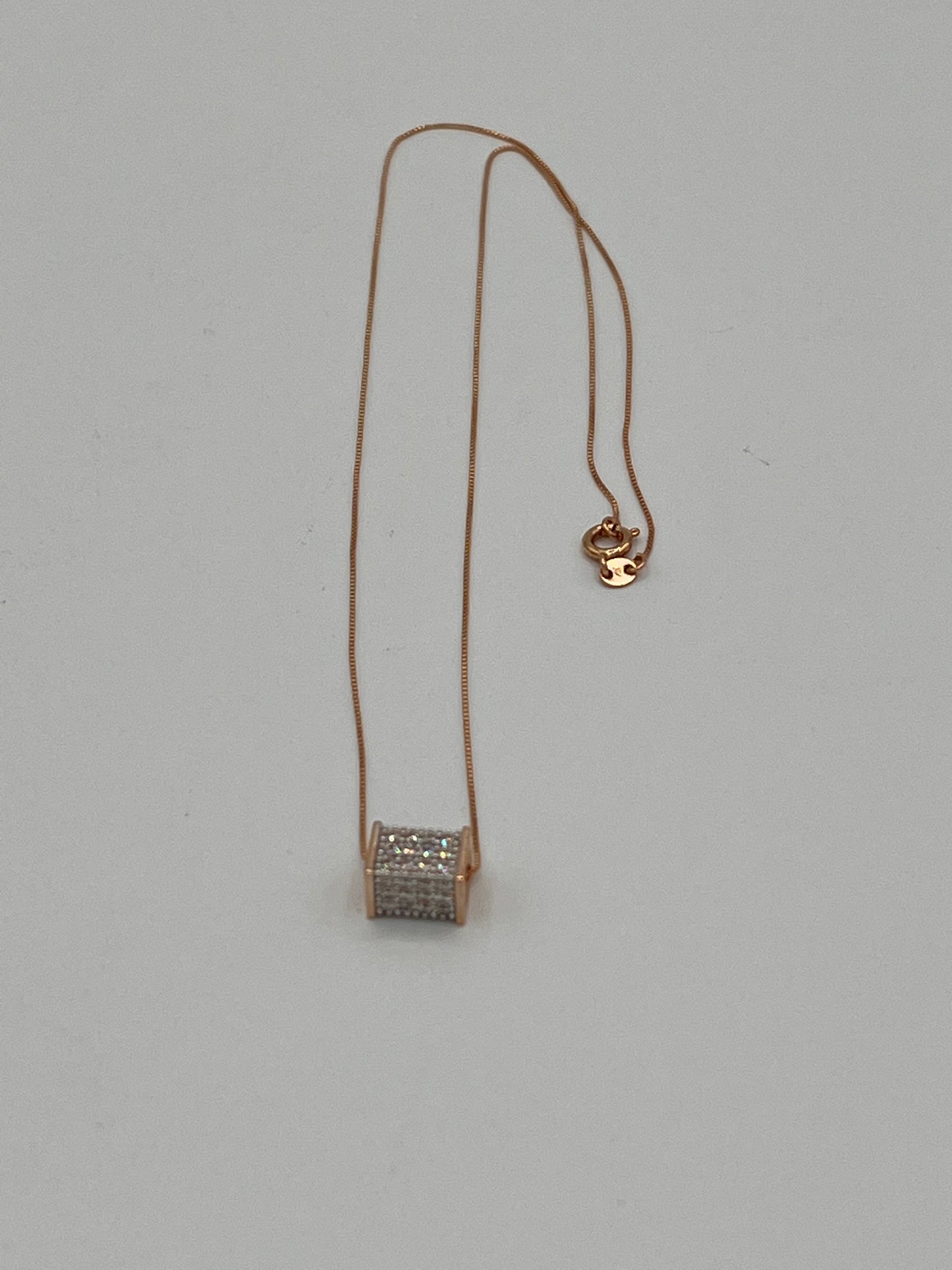 4D Pendant And Chain Gold Plated