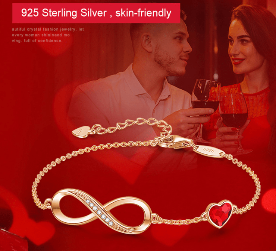 Silver Sterling Infinity Bracelet