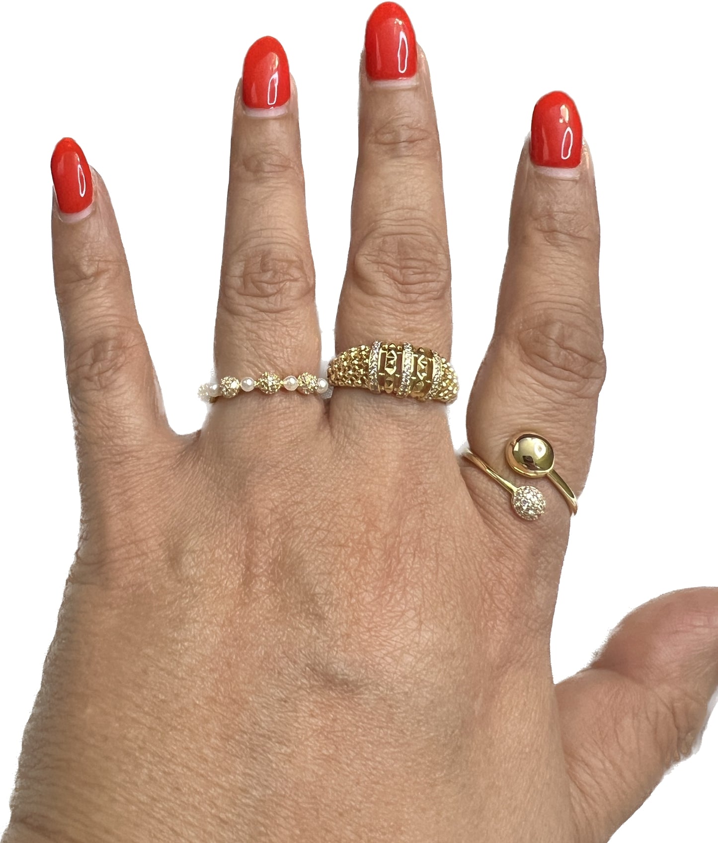 Fish Tail 14k Gold Plated ring