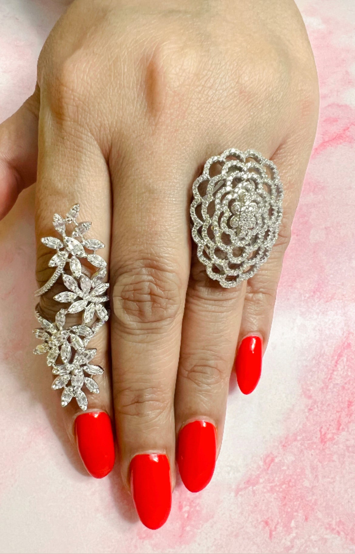 Basma: Striking 925 Sterling Silver Statement Ring – Bold Elegance for Unforgettable Style