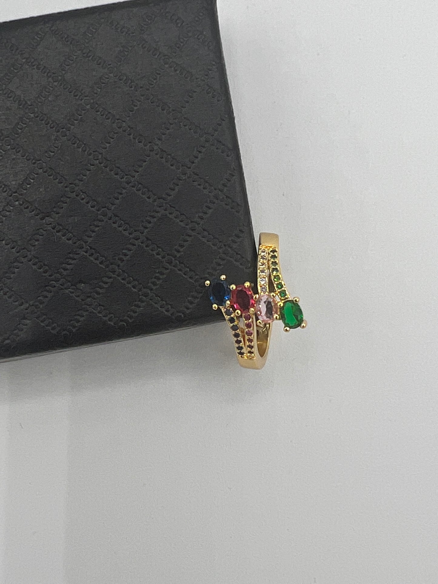 multicolored gold ring