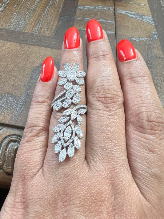 Aya: Striking 925 Sterling Silver Statement Ring – Bold Elegance for Unforgettable Style