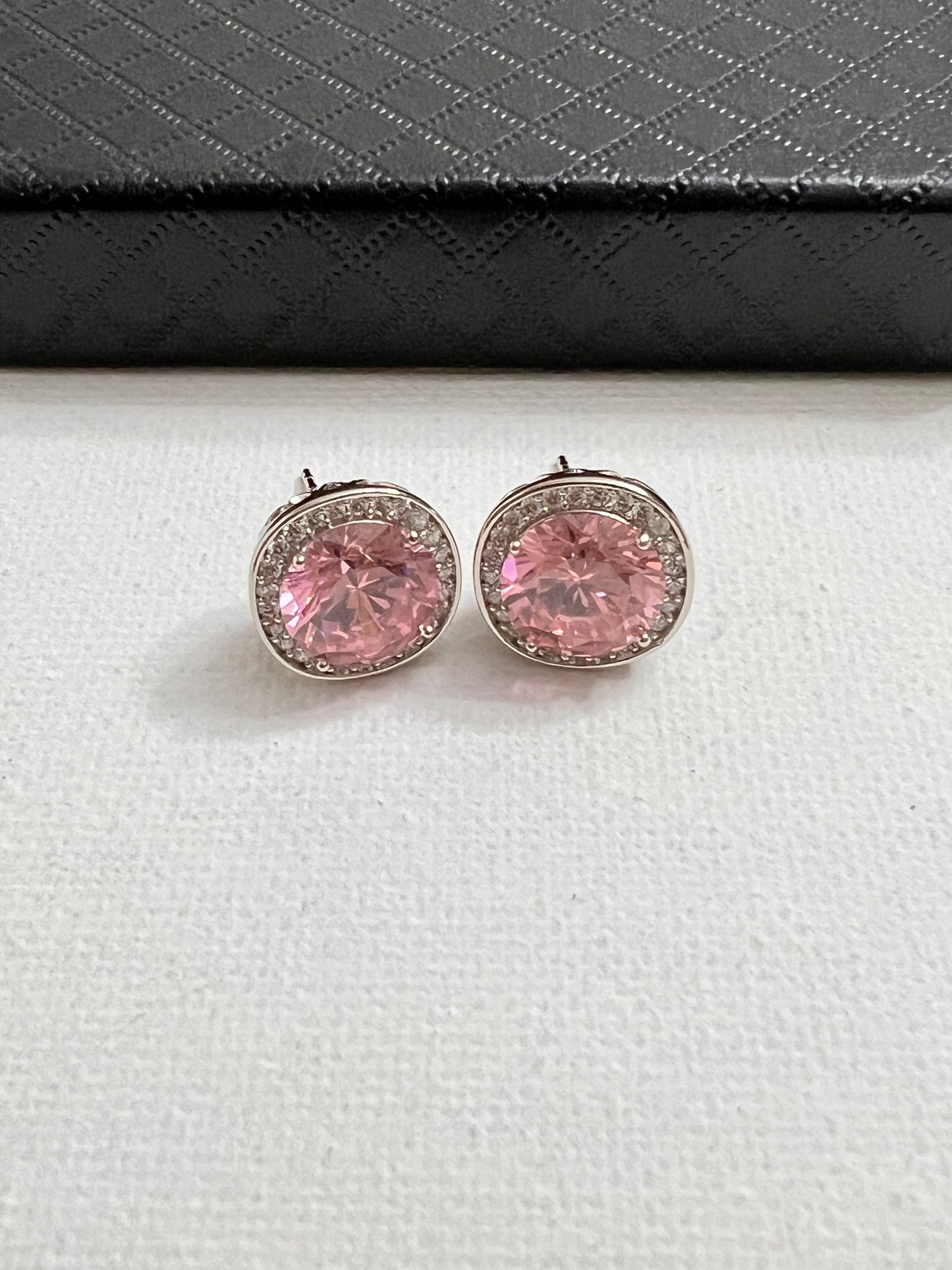 Captivating 3D Design: Front and Back Silver Stud Earrings - Elevate Your Style with Unique and Contemporary Fashion Accessories"